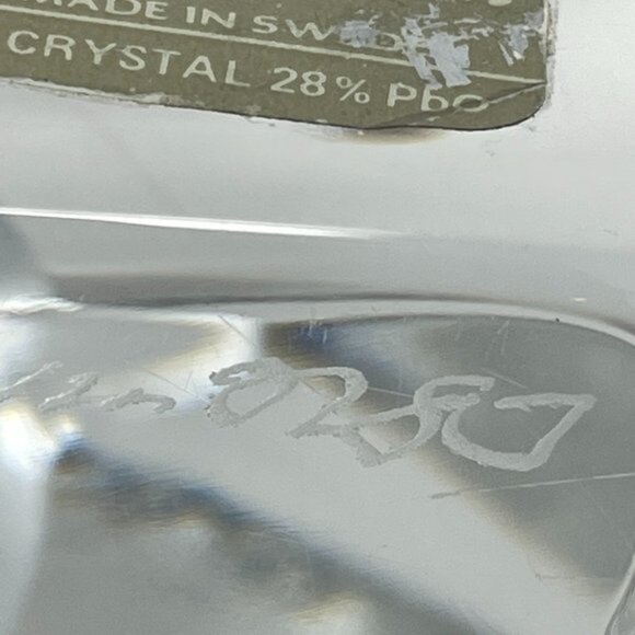 Mats Jonasson Baby Fawn Signed Lead Crystal Swedish Art Glass Paperweight - Picture 7 of 10